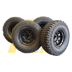 KIT 4 GOMME 235/85 R16 + 4 CERCHIONI 7X16 ET -20 TOYOTA NISSAN