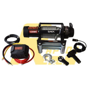 VERRICELLO TYREX 12000 LB CAVO ACCIAIO 24 V SERIE BLACK